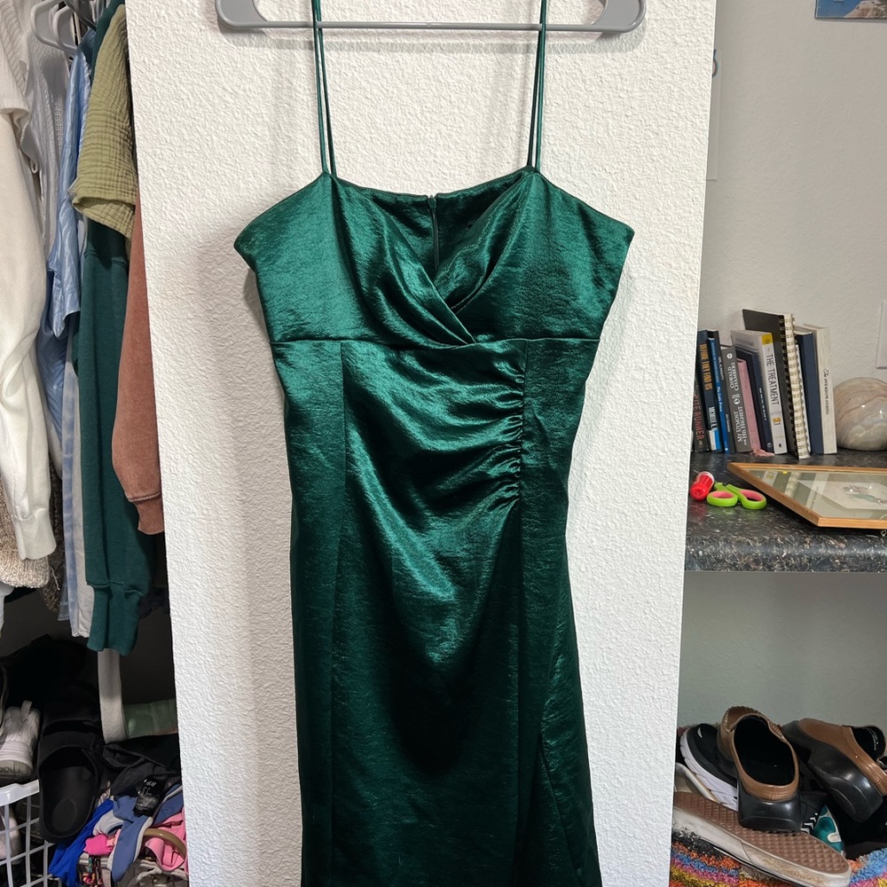 Emerald green dress